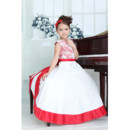 Little Girls Affordable A-Line Floor Length Satin Flower Girl Dress