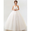 Modern Ball Gown Sweetheart Floor Length Satin Dress for Spring Wedding