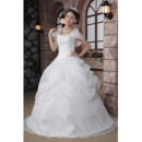 Cheap Amazing Off-the-shoulder Ball Gown Floor Length Dress for Spring Wedding