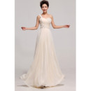 Discount Beautiful One Shoulder Chiffon Long A-Line Bridesmaid Dress