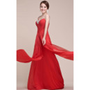 Discount Spaghetti Straps Chiffon Floor Length Prom Evening for Women