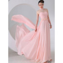Elegant Sweetheart Chiffon Long Prom Evening for Women