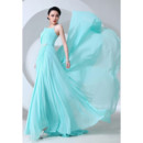 Affordable Amazing Asymmetric Chiffon A-Line Long Prom Evening Dress for Women