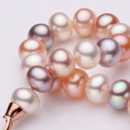 Affordable Multicolor 8.5 - 9.5mm Freshwater Off-Round Pearl Bracelet