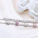 Affordable Elegant Multicolor 6.5 - 8.5mm Freshwater Off-Round Pearl Bracelet