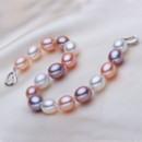 Affordable Stunning Multicolor 9 - 10mm Freshwater Drop Pearl Bracelet