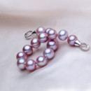 Beautiful Purple 9.5 - 10.5mm Freshwater Off-Round Pearl Bracelet