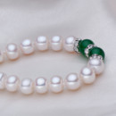 Affordable Beautiful White 7.5 - 8.5mm Freshwater Off-Round Pearl Bracelet