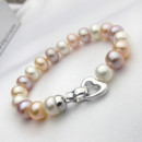 Beautiful White/ Pink/ Purple/ Multicolor 7.5 - 8.5mm Freshwater Pearl Bracelet