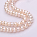 Classic White 5.5 - 6.5mm Freshwater Off-Round Pearl Bracelet