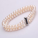 Classic White 5.5 - 6.5mm Freshwater Off-Round Pearl Bracelet