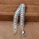 Inexpensive Stunning White 6 - 7mm Freshwater Drop Pearl Bracelets