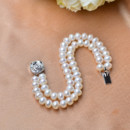 Elegant Lovely White 7 - 8mm Freshwater Off-Round Bridal Pearl Bracelets