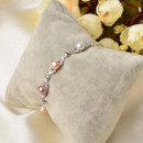 Inexpensive Multicolor 7 - 8mm Freshwater Off-Round Bridal Pearl Bracelets