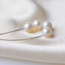 Beautiful White 8mm Freshwater Round Bridal Pearl Bracelet and Necklace Set