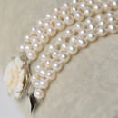 Affordable White Off-Round Pearl Bracelet Necklace Earrings Pendant and Ring Set