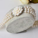 Affordable White Off-Round Pearl Bracelet Necklace Earrings Pendant and Ring Set