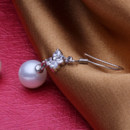 Beautiful White 8 - 8.5mm Freshwater Round Pearl Earring Set