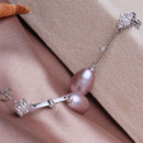 Beautiful White/ Purple/ Pink 8.5 - 9.5mm Freshwater Drop Pearl Earring Set