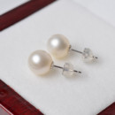Affordable Classy White/ Pink/ Purple Freshwater Natural Pearl Earring Set