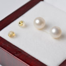 Affordable Classy White/ Pink/ Purple Freshwater Natural Pearl Earring Set