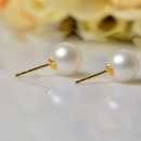 Affordable Classy White/ Pink/ Purple Freshwater Natural Pearl Earring Set