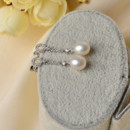 Inexpensive Beautiful White Drop 7-8mm Freshwater Natural Pearl Earring Set