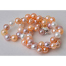 Affordable Multicolor 7.5 - 8.5mm Freshwater Off-Round Pearl Necklaces