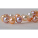 Affordable Multicolor 7.5 - 8.5mm Freshwater Off-Round Pearl Necklaces