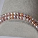 Beautiful Multicolor 8 - 9mm Freshwater Off-Round Pearl Necklaces