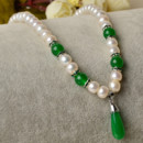 Beautiful White 7 - 8mm Freshwater Off-Round Bridal Pearl Necklaces