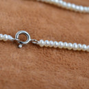 Discount White 2mm Freshwater Off-Round Bridal Pearl Necklaces