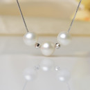 Discount White/ Pink 8 - 8.5mm Round Freshwater Natural Pearl Pendants