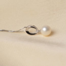 Inexpensive White Round 8 - 9mm Freshwater Natural Pearl Pendants