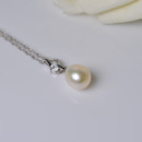 Gorgeous White Drop 9-10mm Freshwater Natural Pearl Pendants