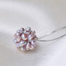 Discount Cute White/ Purple Ball 4-5mm Freshwater Natural Pearl Pendants