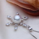 Amazing White Off-Round 11-11.5mm Freshwater Natural Pearl Pendants