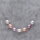 Amazing Multi-Color Drop 8-9mm Freshwater Natural Pearl Pendants