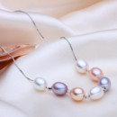 Amazing Multi-Color Drop 8-9mm Freshwater Natural Pearl Pendants