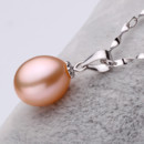 Beautiful White/ Pink/ Purple Drop 8.5-9.5mm Freshwater Natural Pearl Pendants