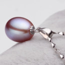 Beautiful White/ Pink/ Purple Drop 8.5-9.5mm Freshwater Natural Pearl Pendants