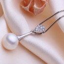 Lovely White/ Pink/ Purple Round 8.5-10mm Freshwater Natural Pearl Pendants