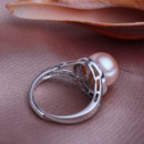 Affordable Beautiful Pink 10.5 - 11mm Freshwater Off-Round Pearl Ring