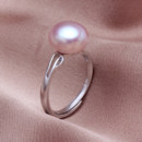 Affordable Pink/ White/ Purple 9 - 11mm Freshwater Off-Round Pearl Ring