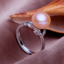 Affordable White/ Pink/ Purple 9.5 - 10.5mm Freshwater Off-Round Pearl Ring