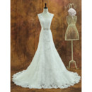 Custom Elegant Organza Sweetheart Chapel Train A-Line Wedding Dress