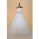 Cheap Custom Classic One Shoulder A-Line Brush Train Satin Wedding Dress
