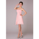 Affordable Simple A-Line Sweetheart Short Chiffon Bridesmaid Dress for Bridal Party