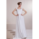 Beautiful Square Long Satin Column/ Sheath White Prom Evening Dress