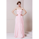 Cheap Custom Designer Chiffon Sweetheart Floor Length Column Evening Dress